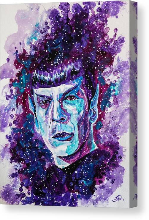 Portrait Canvas Print featuring the painting The Final Frontier by Joel Tesch