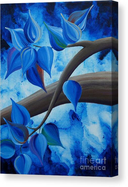 Tree Canvas Print Canvas Print featuring the painting The Journey tryptych 2 by Shiela Gosselin