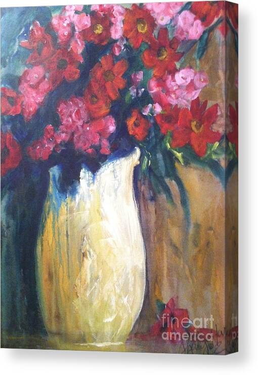 Orchards Canvas Print featuring the painting The Vase by Sherry Harradence