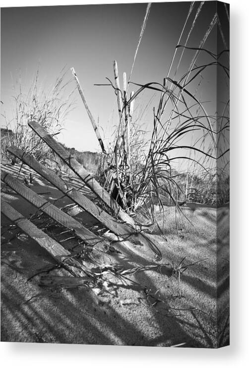 Storm Fence Canvas Print featuring the photograph Through the Storm by Andy Smetzer