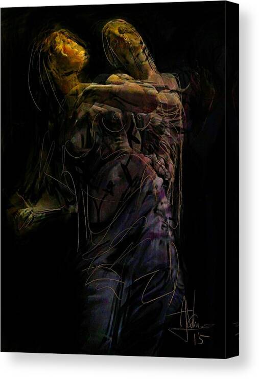 Figure Canvas Print featuring the photograph untitled Jan 10 2015 by Jim Vance