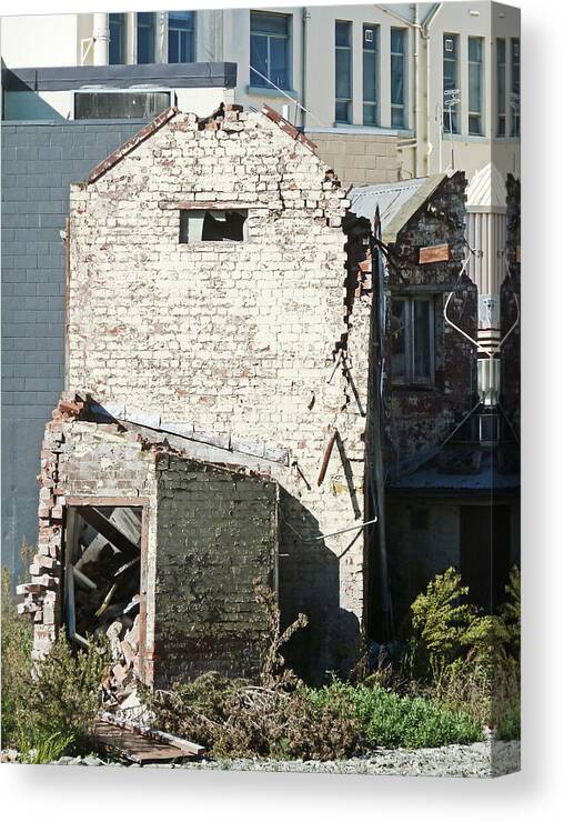 Earthquake Canvas Print featuring the photograph Unzipped by Steve Taylor