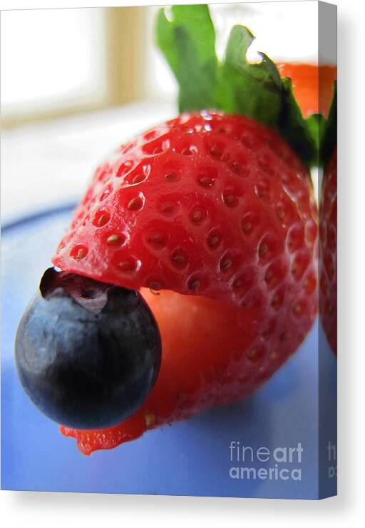 Strawberry Canvas Print featuring the photograph Very Berry by Arlene Carmel