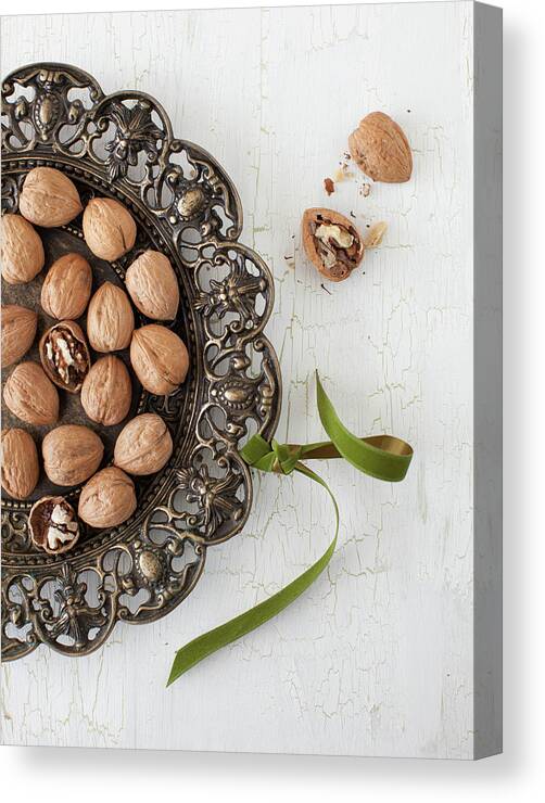 Newtown Canvas Print featuring the photograph Walnuts by Yelena Strokin