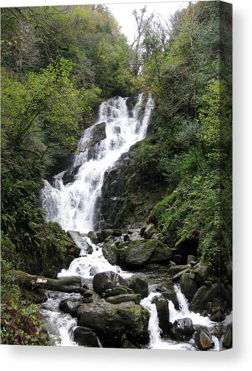 Water Canvas Print featuring the photograph Waterfall by Tim Townsend