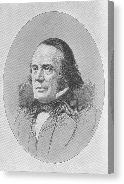 Agassiz Canvas Print featuring the photograph Louis Agassiz, American-swiss Naturalist #1 by Science, Industry & Business Librarynew York Public Library