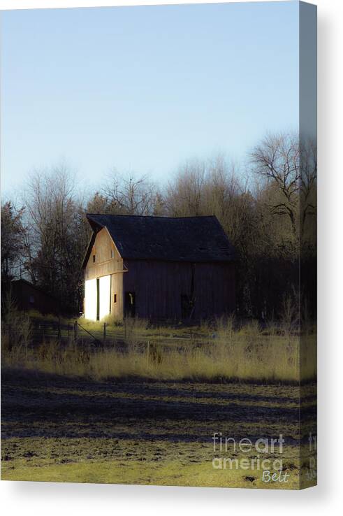 Barn Canvas Print featuring the photograph Afternoon Sun by Christine Belt
