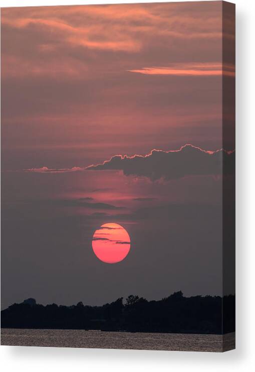  Silhouette Canvas Print featuring the photograph Another day down by Mark Papke