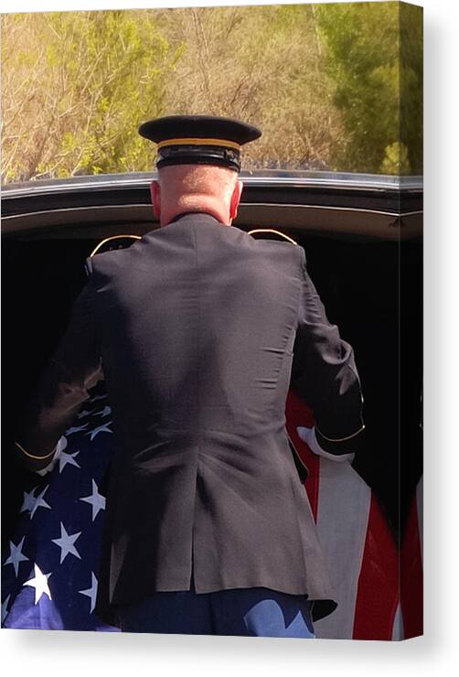 Veteran Canvas Print featuring the photograph Honor The Fallen by Steven Milner
