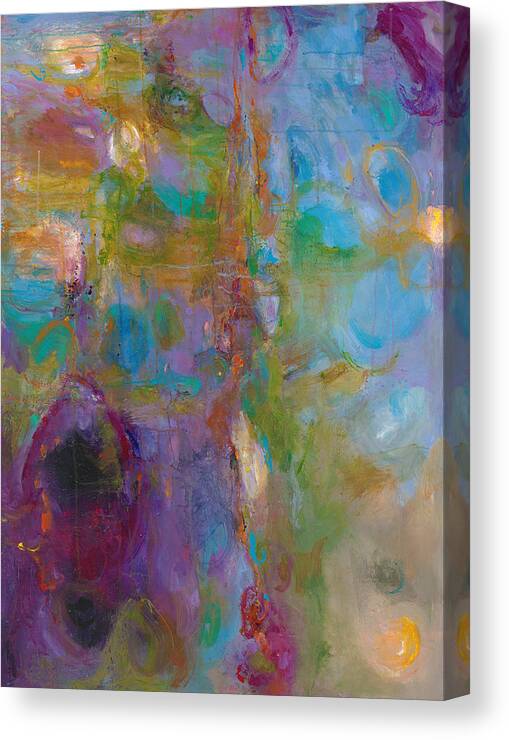 Abstract Expressionistic Canvas Print featuring the painting Infinite Tranquility by Johnathan Harris