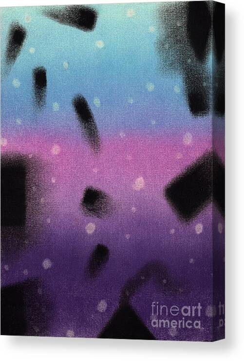 Outer Space Art Canvas Print featuring the pastel Innerspace 2 by Christine Perry