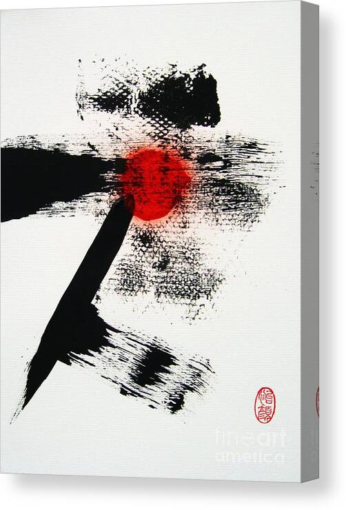 Abstract Canvas Print featuring the painting Keji no Yokubo by Thea Recuerdo
