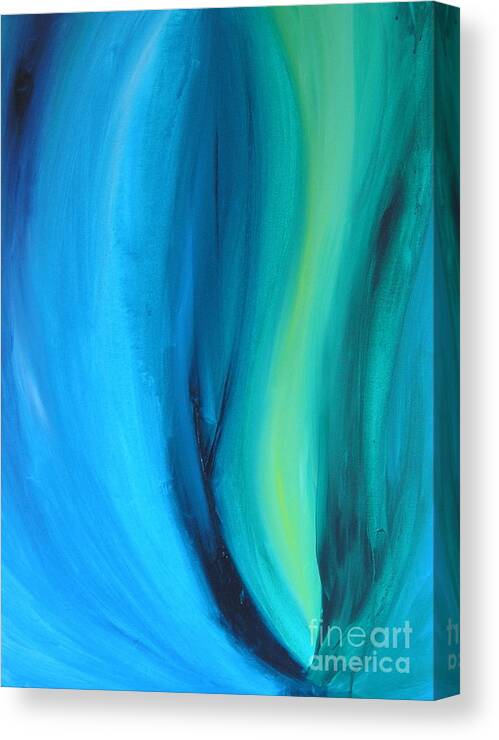 Ocean Canvas Print featuring the painting Oceanic by Silvie Kendall
