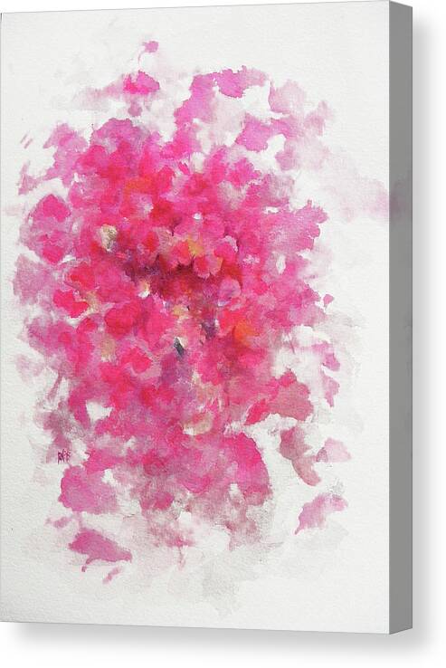 Rose Canvas Print featuring the painting Pink Rose by William Russell Nowicki