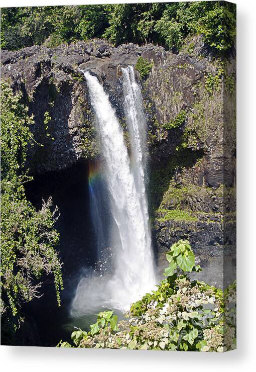 Fine Art Photography Canvas Print featuring the photograph Rainbow Falls II by Patricia Griffin Brett