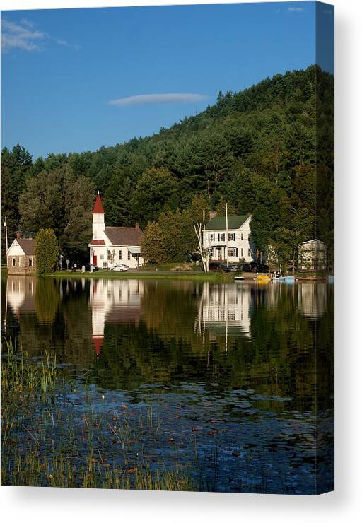 Cross Canvas Print featuring the photograph Reflections of the day by Joshua House