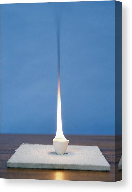 Chemistry Canvas Print featuring the photograph Sooty Flame by Andrew Lambert Photography