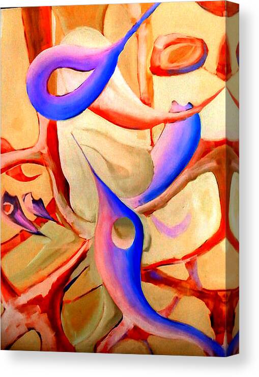 Australian Canvas Print featuring the painting SWAYING in Harmony 2 by Giro Tavitian