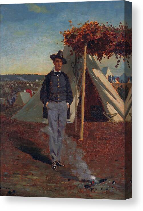 Winslow Homer Canvas Print featuring the painting Albert Post by Winslow Homer