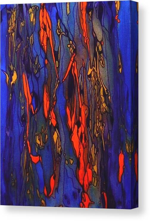 Abstract Canvas Print featuring the painting Balderdash #1 by Pat Purdy