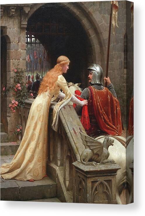 God Speed Canvas Print featuring the painting God Speed by Edmund Blair Leighton