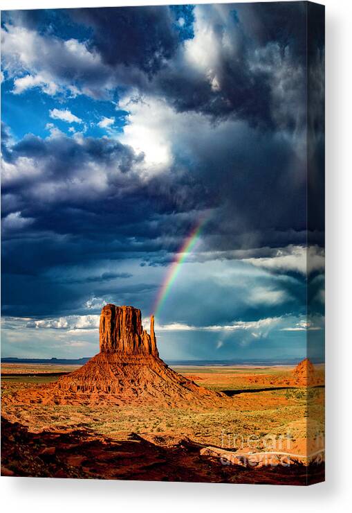 Mitten Canvas Print featuring the photograph Rainbow7 by Mark Jackson