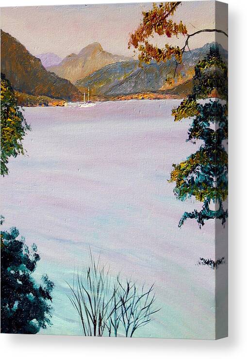 Alla Prima Canvas Print featuring the painting Virgin Island Bay #2 by Stan Hamilton
