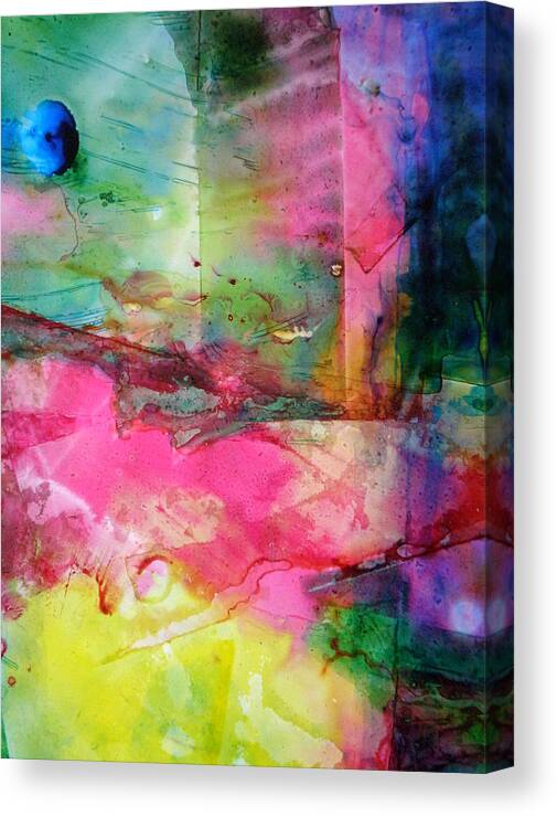 World Canvas Print featuring the painting A New World Dawning by Janice Nabors Raiteri