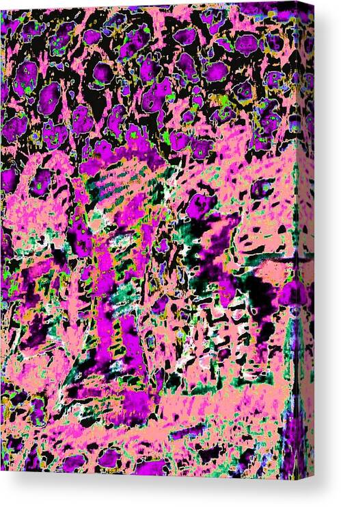 Abstract/ A Floral Tree Forest 5 Canvas Print featuring the pastel Abstract/  A Floral Tree Forest. 5 by Brenae Cochran