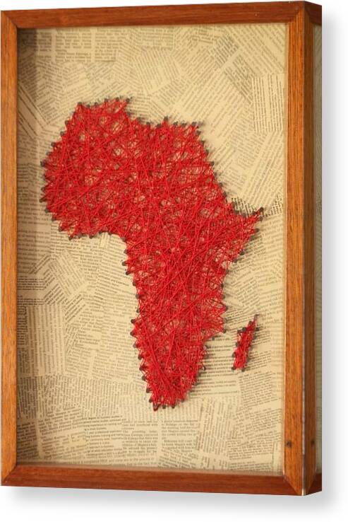 Africa Stringart Canvas Print / Canvas Art By Christine Namagulu - Fine Art  America