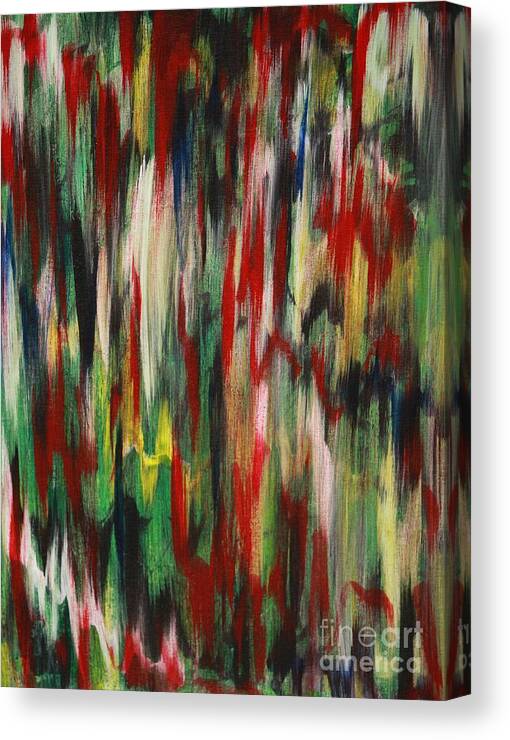 Abstract Canvas Print featuring the painting Agony by Jacqueline Athmann