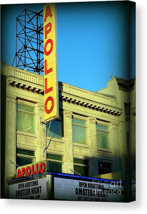 Apollo Theater Canvas Print featuring the photograph Apollo Vignette by Ed Weidman