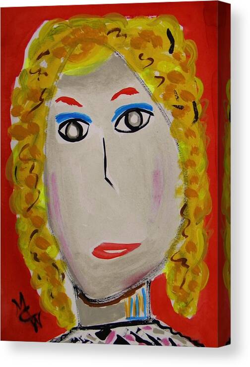 Lady Canvas Print featuring the painting Candie Ann by Mary Carol Williams