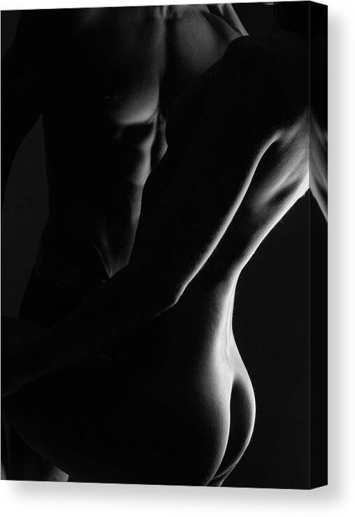 Blue Muse Fine Art Canvas Print featuring the photograph Caress by Blue Muse Fine Art
