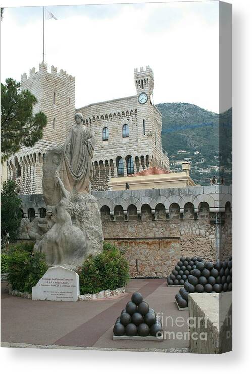 Castle Canvas Print featuring the photograph Castle Grimaldi by Christiane Schulze Art And Photography