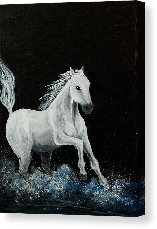 Horse Canvas Print featuring the painting Chase by Elizabeth Mundaden