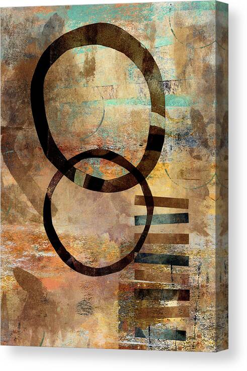 Abstract Canvas Print featuring the photograph Circular Lines by Carol Leigh