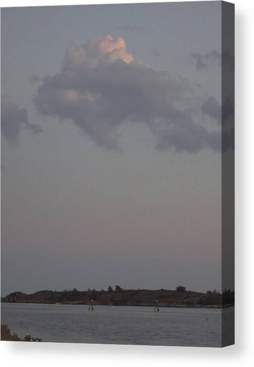 Sea Canvas Print featuring the photograph Cloud by Dan Andersson