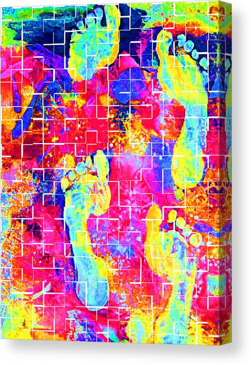 Digital Art Canvas Print featuring the digital art Color My World by Vijay Sharon Govender