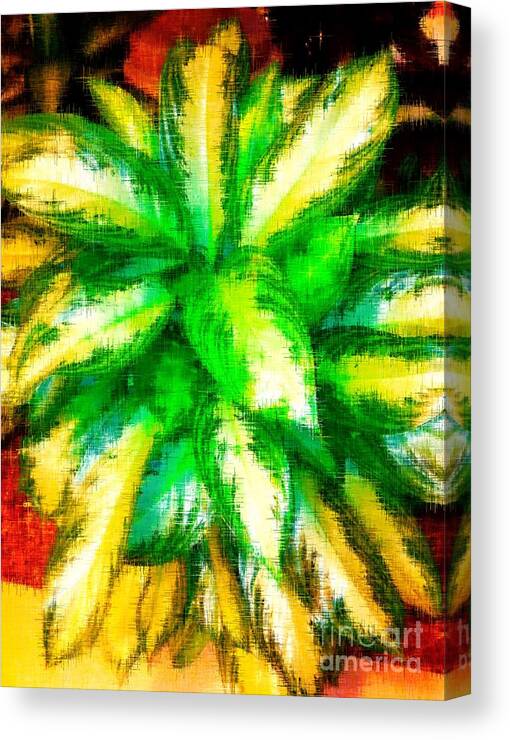 Digital Art Photograph Canvas Print featuring the digital art Colorful Blast by Gayle Price Thomas