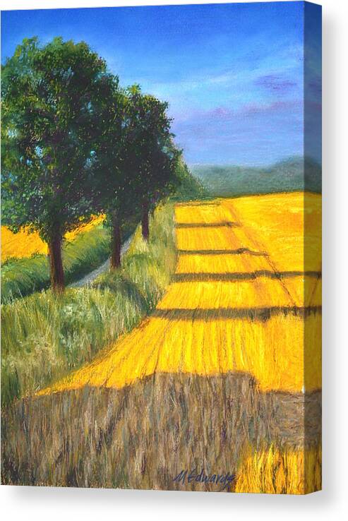Country Canvas Print featuring the painting Country Sunset by Marna Edwards Flavell