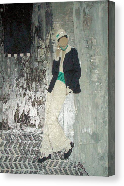 Diva Canvas Print featuring the painting Diva 1 by Elise Boam