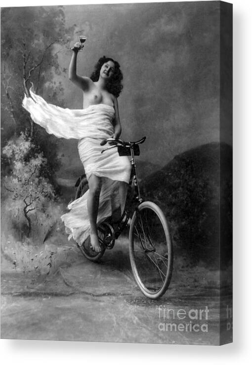 Erotica Canvas Print featuring the photograph Dont Drink And Drive Nude Model 1897 by Science Source