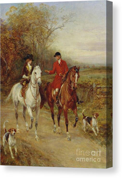 Lady Canvas Print featuring the painting Drawing Cover by Heywood Hardy