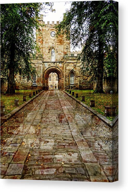 Durham Castle Canvas Print featuring the photograph Durham Castle England by Lynn Bolt