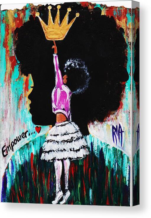Artbyria Canvas Print featuring the photograph Empower by Artist RiA