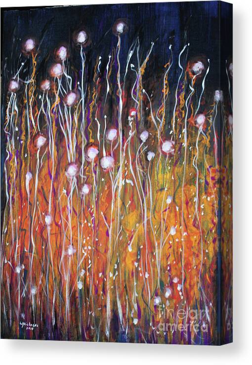Abstract Canvas Print featuring the painting Enlightenment by Lyric Lucas