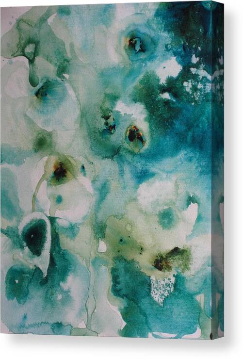 Floral Canvas Print featuring the painting Essence of Flower by Elizabeth Carr