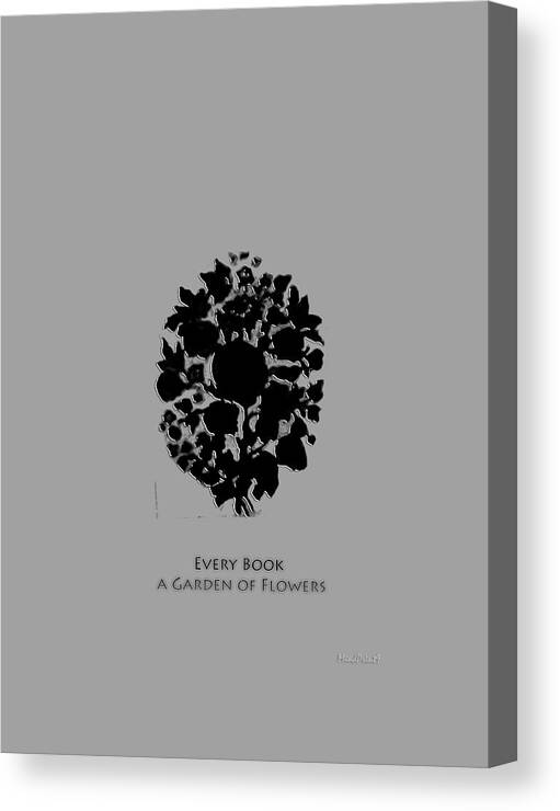 Readers Canvas Print featuring the digital art Every Book A Garden by Asok Mukhopadhyay