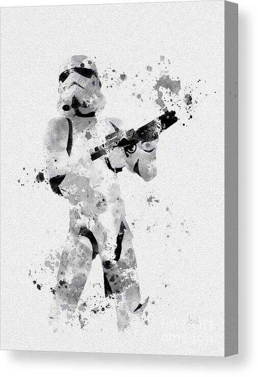 Star Wars Canvas Print featuring the mixed media Faceless Enforcer by My Inspiration